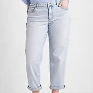 Express straight leg lightly distressed denim jeans